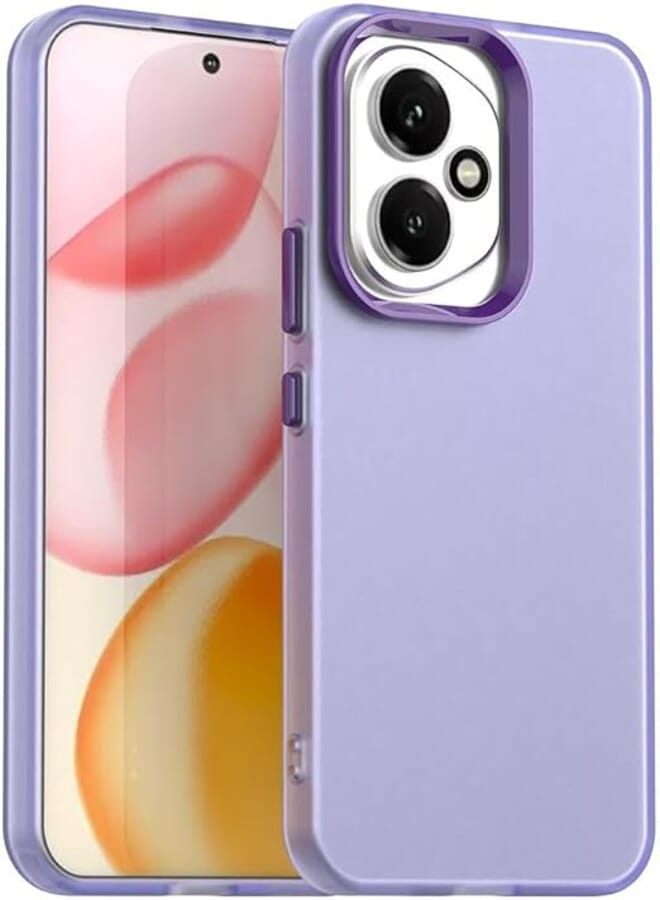 fascination phone case cover compatible with honor 400 global Candy PC Hybrid TPU Shockproof Phone Case for honor 400 (Purple)